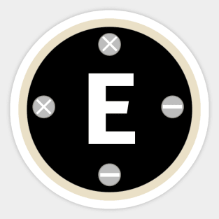 Letter E Sticker